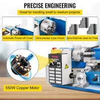 Mini-strung-metalic-550-W-cu-viteză-variabilă-până-la-2250-rpm-Include-mandrină-cu-3-bacuri-precizie-și-afișaj-digital-pentru-prelucrare-metal-cu-cutie-de-scule