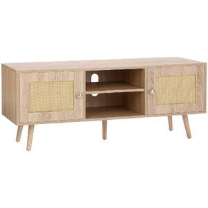 Suport-TV-din-ratan-dulap-TV-boho-pentru-televizor-de-55-inchi-mobilier-TV-în-stil-Mid-Century-Modern-consolă-TV-din-ratan-cu-rafturi-reglabile-pentru-sufragerie-cameră-media-stejar
