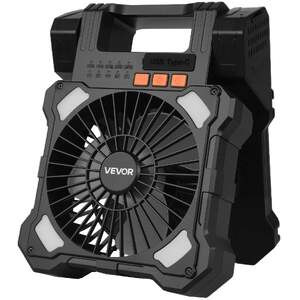 Ventilator-solar-portabil-20000mAh-cu-lampă-LED-8-inch