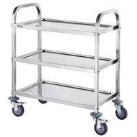 Cărucior-din-oțel-inoxidabil-cu-3-niveluri-capacitate-de-până-la-181-kg