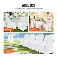 Huse-pentru-scaune-din-spandex-150-de-bucăți-mărime-universală-albe-cu-margine-frontală-dreaptă