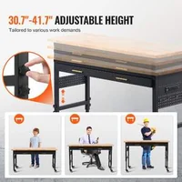Masă-de-lucru-pe-roți-cu-înălțime-reglabilă-cu-priză-și-sertar-150-cm