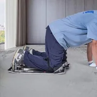 Plăci-pentru-genunchi-din-oțel-inoxidabil-glisiere-pentru-beton-pereche-de-glisiere-mobile-cu-genunchiere-pentru-beton-și-curele-pentru-finisarea-betonului