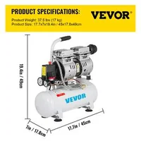 Compresor-de-aer-profesional-9-L-silențios-550-W-fără-ulei