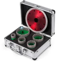 Set-de-5-carote-diamantate-cu-disc-de-ferăstrău-22-35-40-50-65-mm-filet-M14-carborund-și-granit