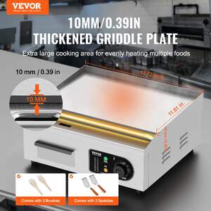 Grătar-electric-pentru-uz-profesional-2800W-cu-plită-plană-35-până-la-70-cm-50-300-C