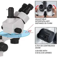 Microscop-stereo-trinocular-cu-mărire-3-5-90-pe-suport-cu-coloană