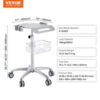 Cărucior-medical-mobil-cu-înălțime-reglabilă-și-coș-pentru-laborator-și-uz-medical