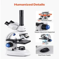 Microscop-compus-profesional-trinocular-kit-cu-mărire-40-5000