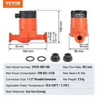 Pompă-de-circulație-de-înaltă-eficiență-motor-cu-magnet-permanent-220V-22W-debit-maxim-50-l-min-înălțime-maximă-de-pompare-4-m-conexiune-filetată-1-12-5-moduri-inteligente-de-control