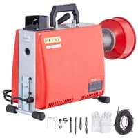 Mașină-de-desfundat-țevi-cablu-de-20-m-250W-cu-avans-manual
