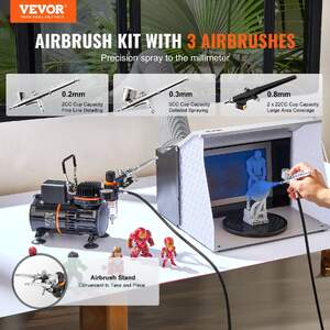 Set-aerograf-cu-3-aerografe-120W-cu-compresor