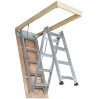 Scară-pliabilă-pentru-mansardă-capacitate-160-kg-prelungitor-multifuncțional-din-aluminiu-ușoară-și-portabilă