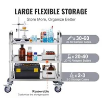 Cărucior-din-oțel-inoxidabil-cu-3-niveluri-capacitate-de-până-la-181-kg