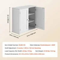 Dulap-suspendat-pentru-baie-3-nivele-cu-2-uși-și-rafturi-reglabile