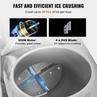 Mașină-electrică-de-zdrobit-gheață-300-kg-h-350-W-cu-lame-duble