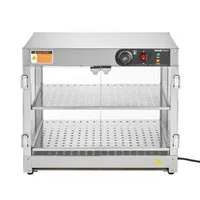 Vitrină-termică-profesională-de-banc-cu-2-niveluri-și-iluminare-pentru-pizza-și-alte-alimente