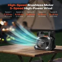 Ventilator-solar-portabil-20000mAh-cu-lampă-LED-8-inch