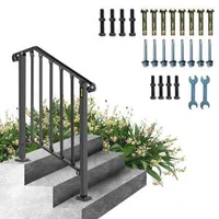 Balustradă-din-fier-forjat-pentru-scări-Pentru-2-sau-3-trepte-cu-design-în-formă-de-X-dimensiuni-diferite