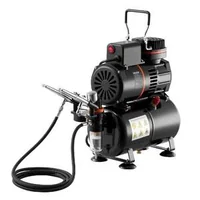 Set-aerograf-cu-3-aerografe-1-6-HP-cu-compresor-și-rezervor