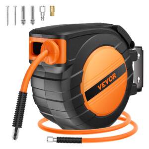 Tambur-retractabil-pentru-furtun-de-aer-9-5mm-x-4-6m-Furtun-de-aer-hibrid-închis-300-PSI