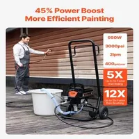 Aparat-electric-de-vopsit-airless-950W-3000-PSI-pe-cărucior