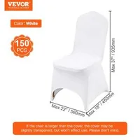 Huse-pentru-scaune-din-spandex-150-de-bucăți-mărime-universală-albe-cu-margine-frontală-dreaptă