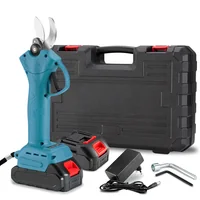 Set-foarfecă-de-vie-și-ferăstrău-cu-acumulator-cu-șină-de-15-cm-și-2-acumulatori-de-36V