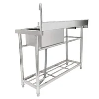 Chiuvete-profesionale-cu-o-cuvă-din-oțel-inox-100-120-cm-BATERIE-pentru-garaj-restaurant-spălătorie-certificate-NSF