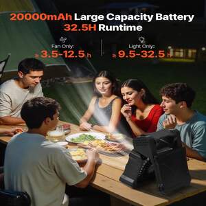 Ventilator-solar-portabil-20000mAh-cu-lampă-LED-8-inch