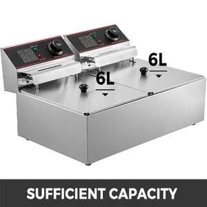 Friteuză-electrică-5000W-cu-rezervor-dublu-din-oțel-inoxidabil-12l-2x6l