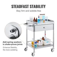 Cărucior-medical-din-oțel-inoxidabil-capacitate-de-până-la-100-kg