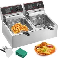 Friteuză-electrică-5000W-cu-rezervor-dublu-din-oțel-inoxidabil-12l-2x6l