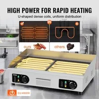 Grătar-electric-profesional-cu-plită-netedă-4000W-50-300-C