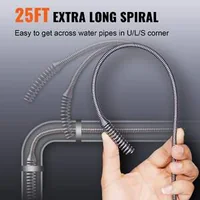 Șnec-de-curățare-canalizare-2-3m-cu-adaptor-pentru-bormașină-pentru-desfundarea-scurgerilor-chiuvetelor-de-bucătărie-și-baie-cu-furtun-protector-și-mănuși