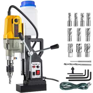 Mașină-de-găurit-magnetică-1100W-diametru-de-găurire-4-cm-Forță-de-prindere-12000-N-electrică-portabilă-cu-12-burghie-viteză-maximă-580-rpm
