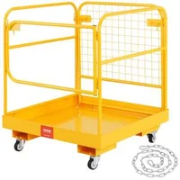 Platformă-de-lucru-pliabilă-pentru-motostivuitor-cu-roți-pivotante-cu-blocare-capacitate-550-kg