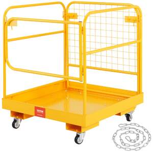 Platformă-de-lucru-pliabilă-pentru-motostivuitor-cu-roți-pivotante-cu-blocare-capacitate-550-kg