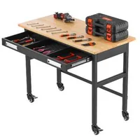 Masă-de-lucru-pe-roți-din-lemn-cu-organizator-pentru-sertare-capacitate-680-kg-120-cm