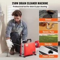 Mașină-de-desfundat-țevi-cablu-de-20-m-250W-cu-avans-manual