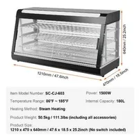 Vitrină-termică-profesională-de-banc-cu-3-niveluri-1500W-temperatură-reglabilă-și-iluminare-LED