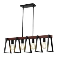 Lustră-liniară-cu-4-lumini-pentru-insula-de-bucătărie-60W-soclu-E27