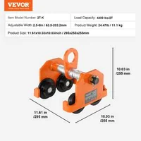 Cărucior-manual-pentru-grindă-capacitate-de-2-tone-cu-roți-duble