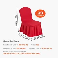 Huse-pentru-scaune-din-spandex-30-de-bucăți-mărime-universală-roșii-cu-margine-frontală-dreaptă