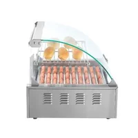 Aparat-electric-pentru-hot-dog-capacitate-de-30-de-bucăți-11-role-2-2KW-grill-cu-role-pentru-hot-dog