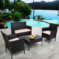 Set-de-grădină-PETTEX-din-ratan-colț-de-relaxare-din-4-piese-negru-și-maro-nou