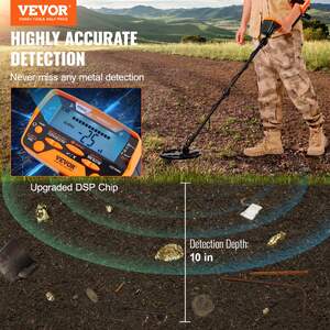 Detector-metalic-25-cm-bobină-de-căutare-rezistentă-la-apă-cu-ecran-LCD-7-moduri-mâner-din-aluminiu-reglabil-105-132-cm-adâncime-de-detectare-25-cm