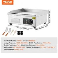Grătar-electric-pentru-uz-profesional-2800W-cu-plită-plană-35-până-la-70-cm-50-300-C