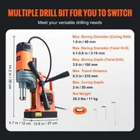 Mașină-de-găurit-magnetică-portabilă-puternică-1300-W-13-000-N-810-rot-min