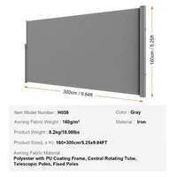 Paravan-lateral-retractabil-160-x-300-cm-pentru-intimitate-în-exterior-poliester-de-180-g-impermeabil-cu-protecție-UV-30-și-împotriva-vântului-pentru-terasă-și-curte